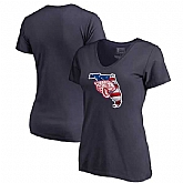 Women Jacksonville Jaguars Navy NFL Pro Line by Fanatics Branded Banner State T-Shirt,baseball caps,new era cap wholesale,wholesale hats